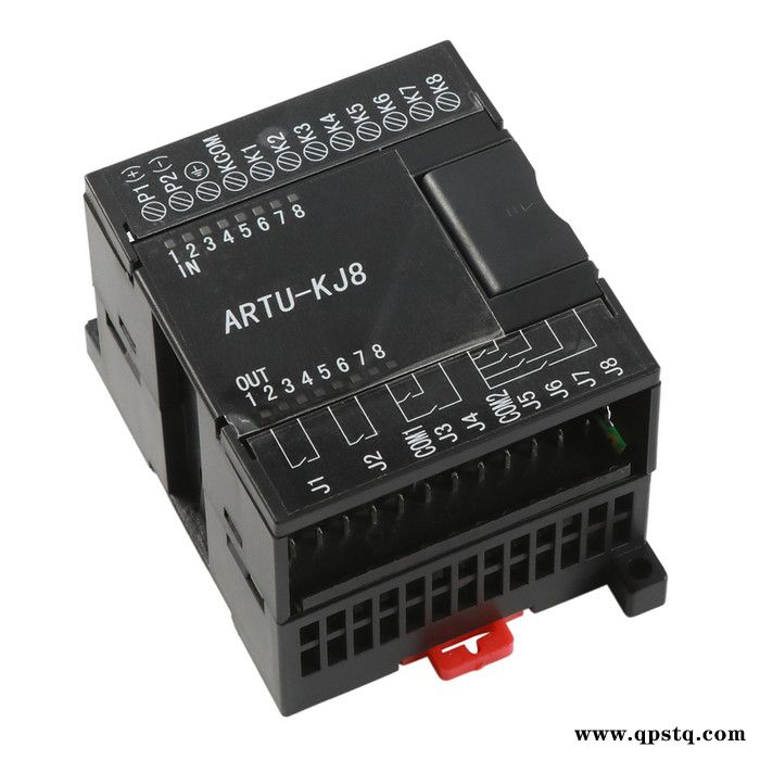 安科瑞 ARTU-KJ8 遥信遥控组合单元 8路开关量采集和8路继电器输出信号采集 1路RS485通信 MODBUS协议图4