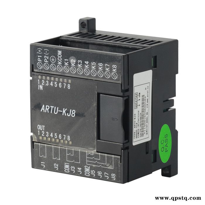 安科瑞 ARTU-KJ8 遥信遥控组合单元 8路开关量采集和8路继电器输出信号采集 1路RS485通信 MODBUS协议图3