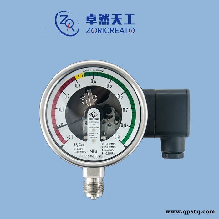 德国/MTSF6气体密度继电器 不锈钢 智能 电接点压力表 气体压力控制器 德国气体密度控制器图3