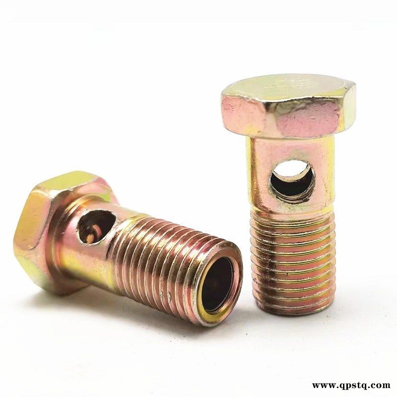 双孔液压锌钢班卓螺栓M22X1.5用于液压油管图2