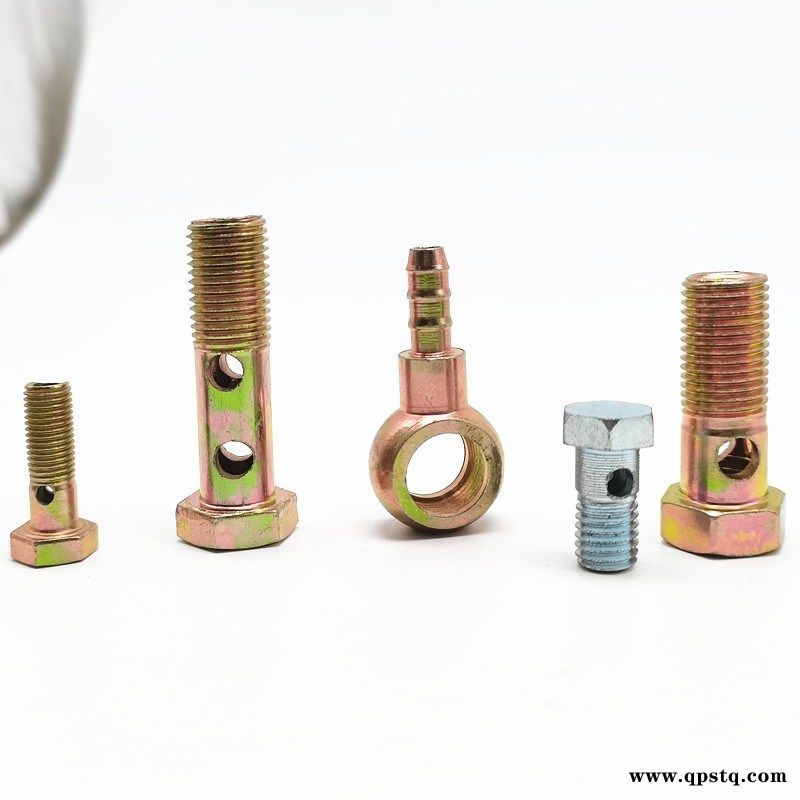 双孔液压锌钢班卓螺栓M22X1.5用于液压油管图4