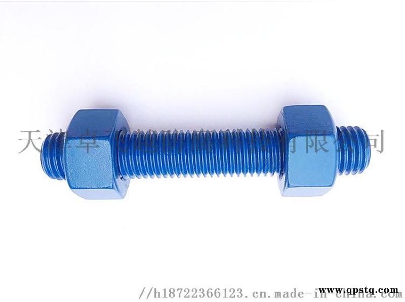 Xylan 涂层螺栓 蓝色特氟龙螺栓厂家图2