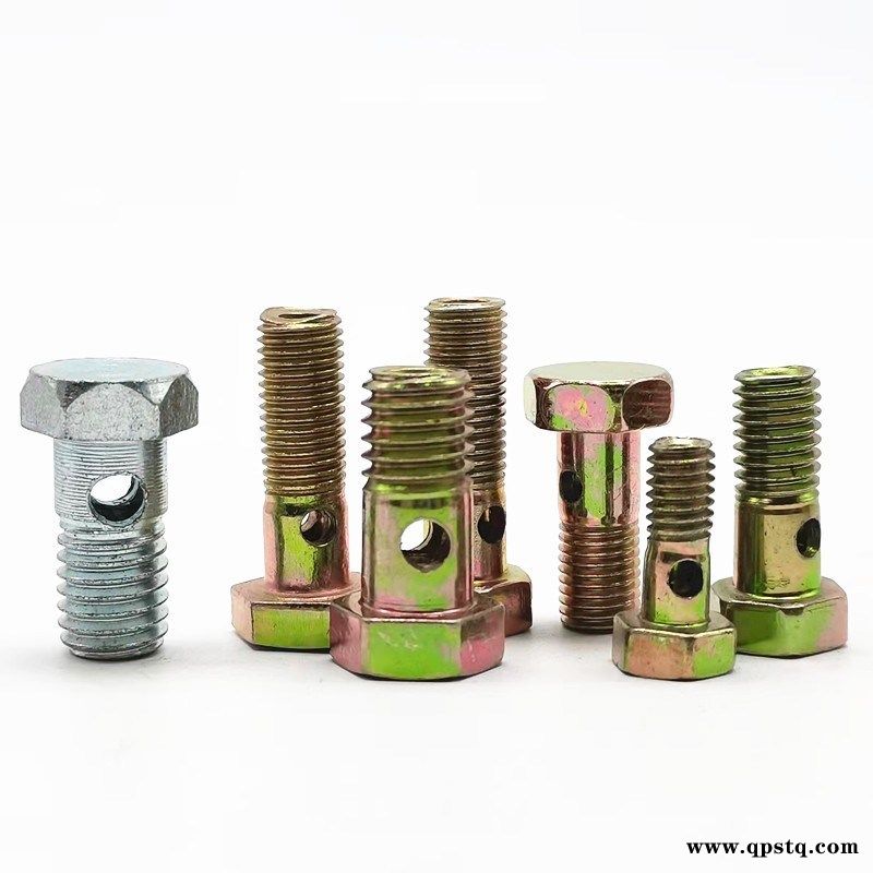 六角头帽班卓管接头尺寸M10高压螺栓带孔班卓螺栓图2