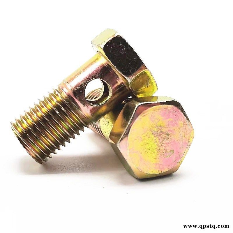 六角头帽班卓管接头尺寸M10高压螺栓带孔班卓螺栓图5