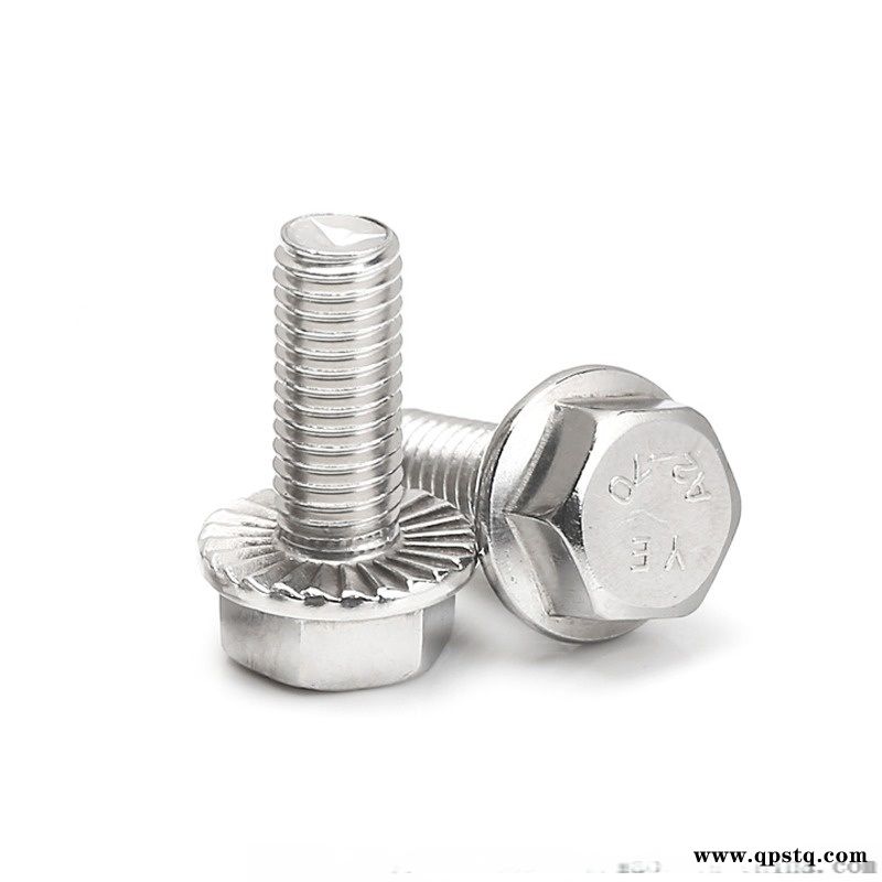 钛合金Gr2 Gr5锯齿状六角法兰螺栓图2