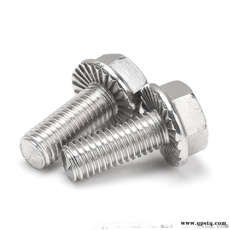 钛合金Gr2 Gr5锯齿状六角法兰螺栓图5