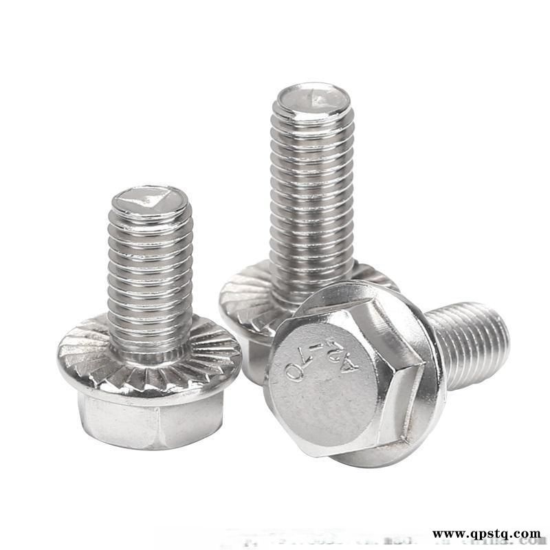 钛合金Gr2 Gr5锯齿状六角法兰螺栓图3