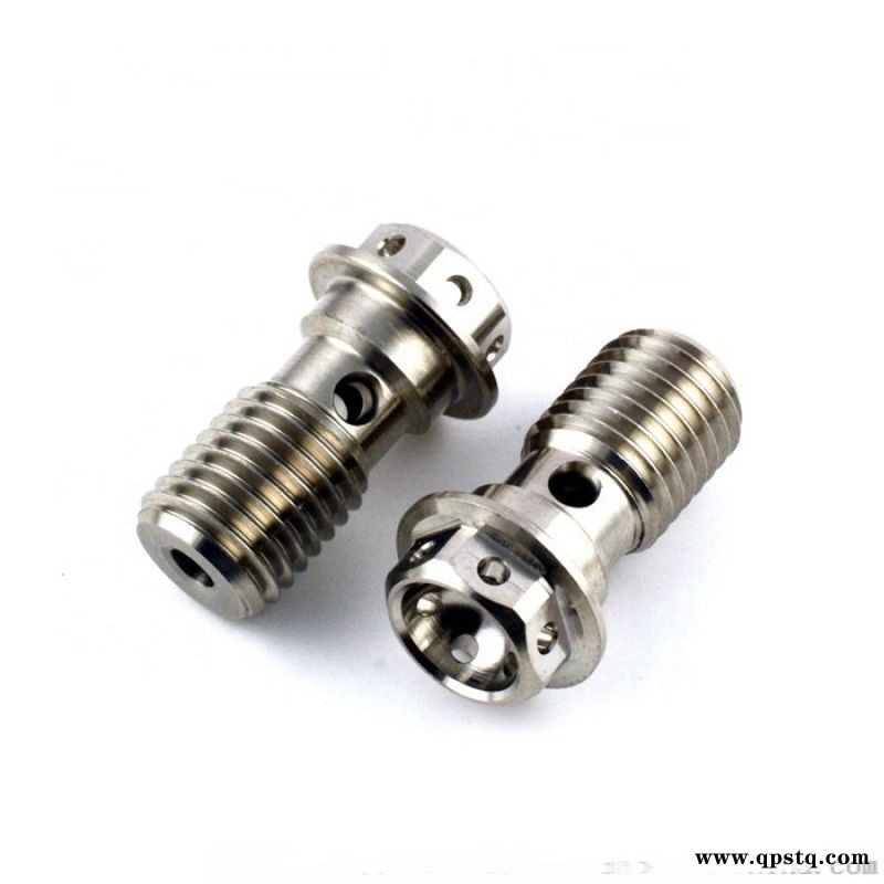 M8钛法兰六角螺栓 定制法兰六角带孔螺丝图3