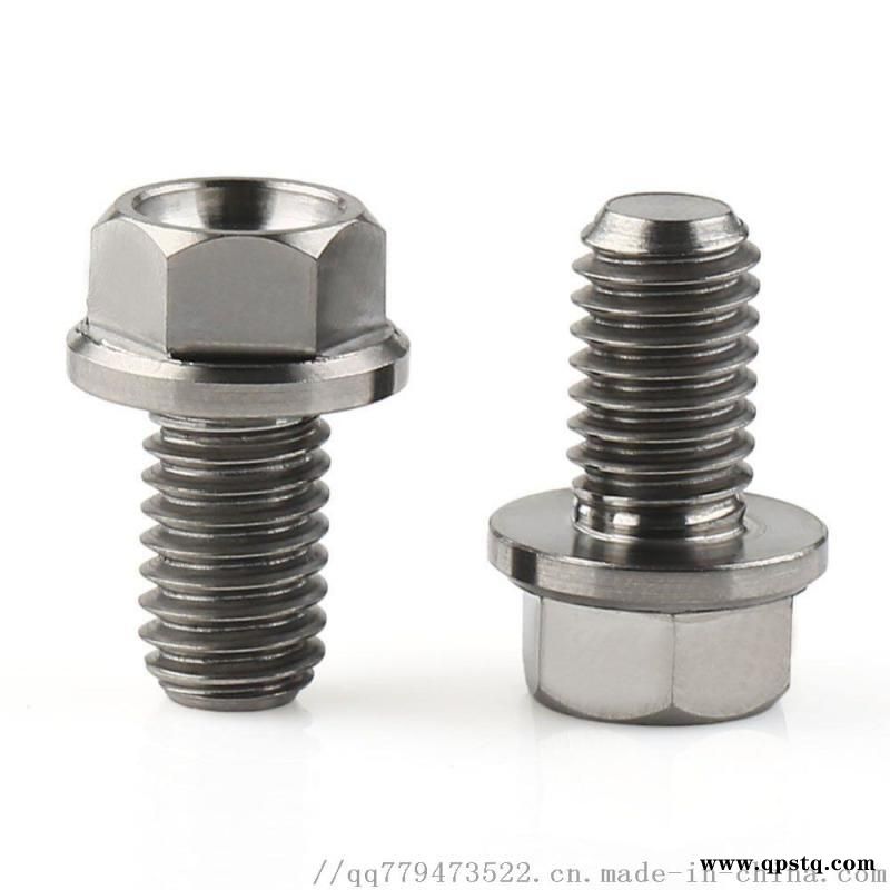 CNC加工M10钛法兰六角头螺栓图4