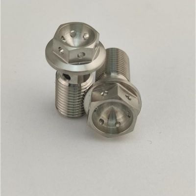 CNC钛加工螺纹零件 钛螺栓和螺母