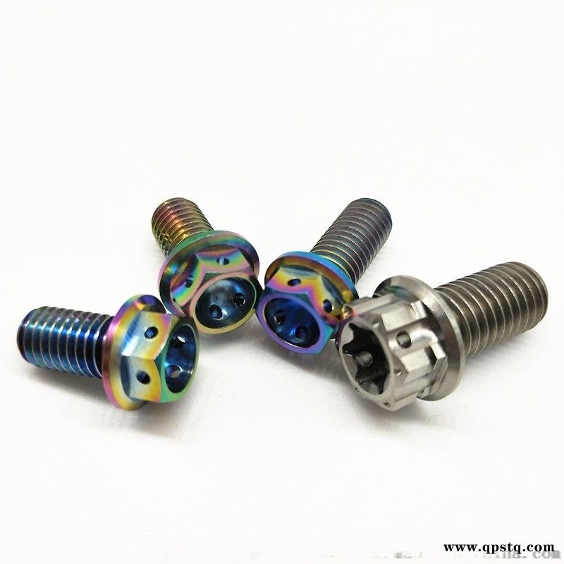 M8摩托  车用法兰头内外六角钛螺栓图5