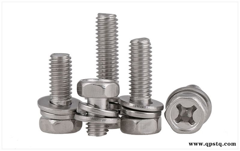 304不锈钢十字外六角组合螺丝 凹穴外六角螺栓厂家图4