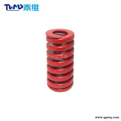 ISO标准矩形螺旋弹簧 机械行业设备弹簧 红色弹簧