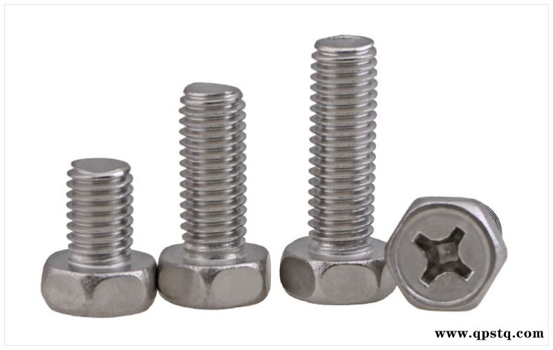 304不锈钢十字槽凹穴外六角螺栓厂家图2