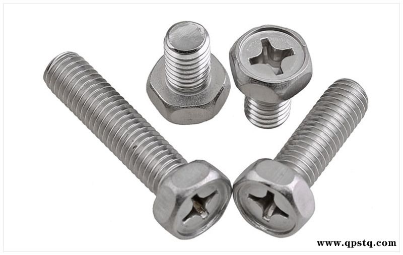 304不锈钢十字槽凹穴外六角螺栓厂家图3