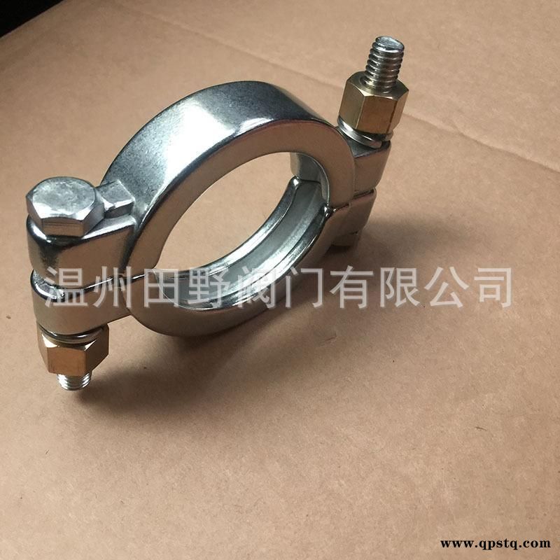 分割式双螺栓高压卡箍，304不锈钢卫生管道抱箍图4