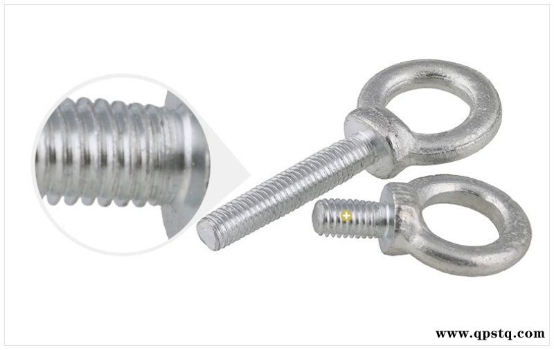 镀白锌吊环螺丝 加长吊环螺栓 圆环螺丝图4