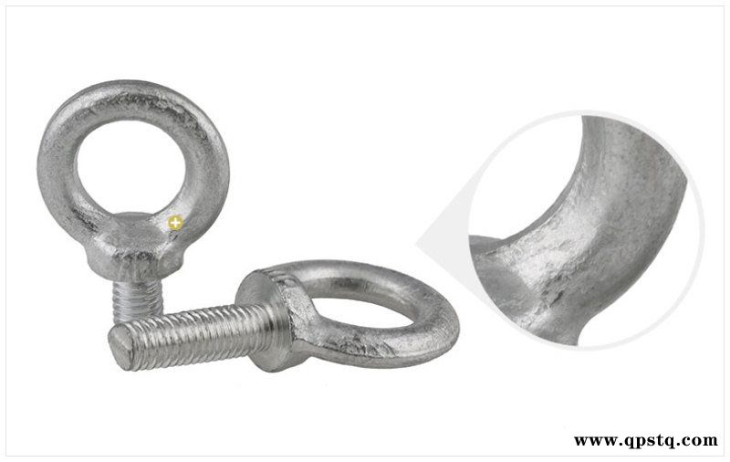 镀白锌吊环螺丝 加长吊环螺栓 圆环螺丝图5