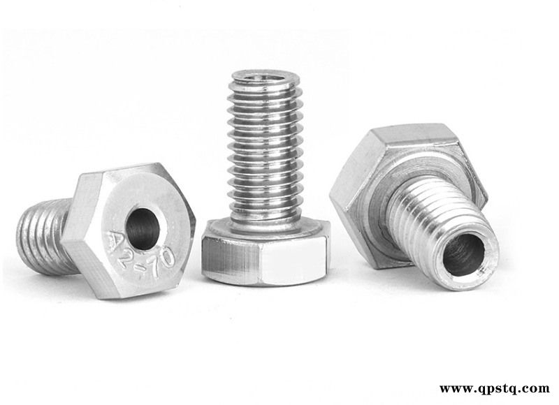 304不锈钢外六角空心螺丝 中空螺栓 通孔螺钉图2