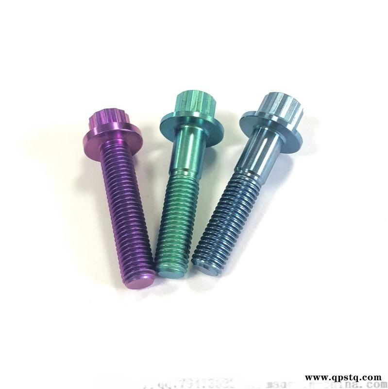 工厂 GR5钛法兰螺栓和螺母图5