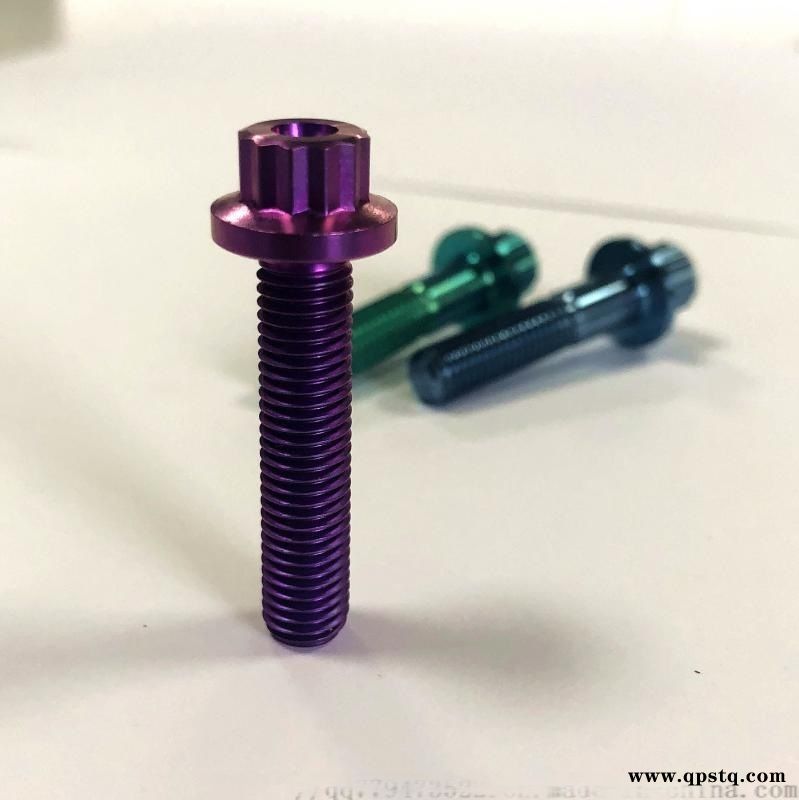 工厂 GR5钛法兰螺栓和螺母图4