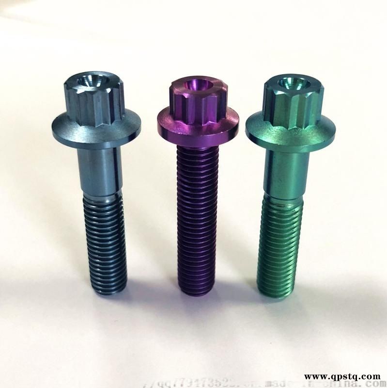 工厂 GR5钛法兰螺栓和螺母图2