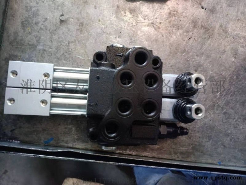 工程自卸车两联双气控手动多路液压换向阀升降控制器图4