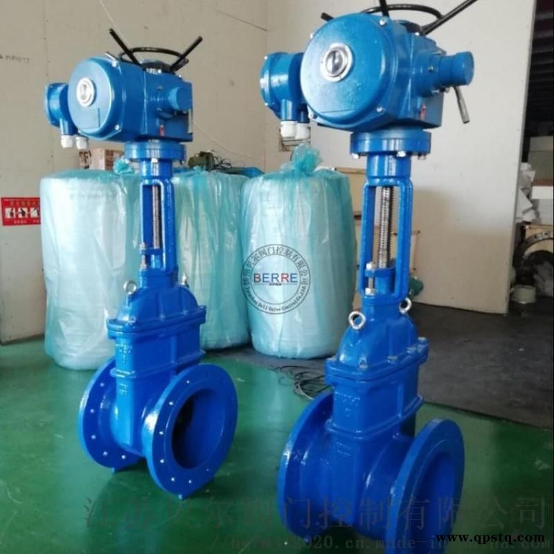 贝尔 电动阀制 Z945T-10 DN100 法兰连接 铸铁电动暗杆闸阀 开关闸阀 价格图2