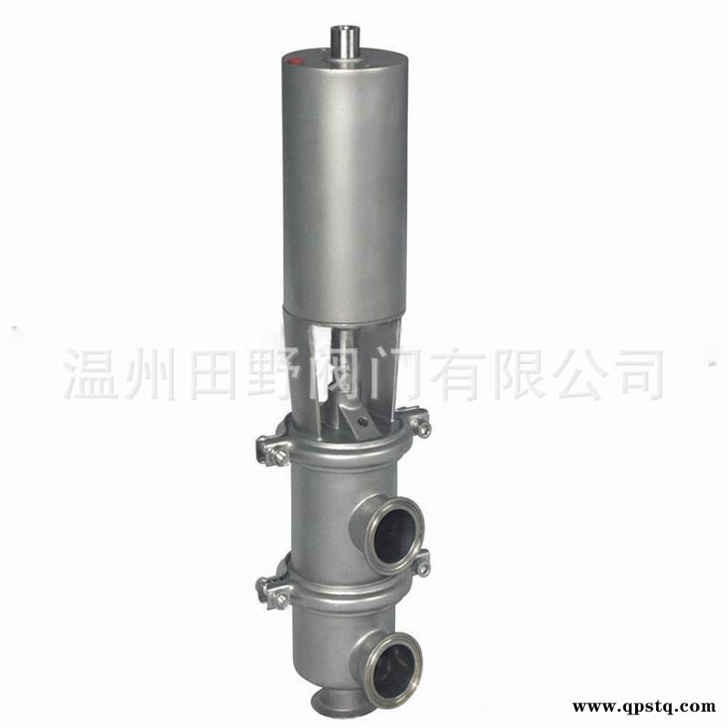 304不锈钢卫生型快装气动两位三通阀换向阀 Φ25-Φ51可定制图1
