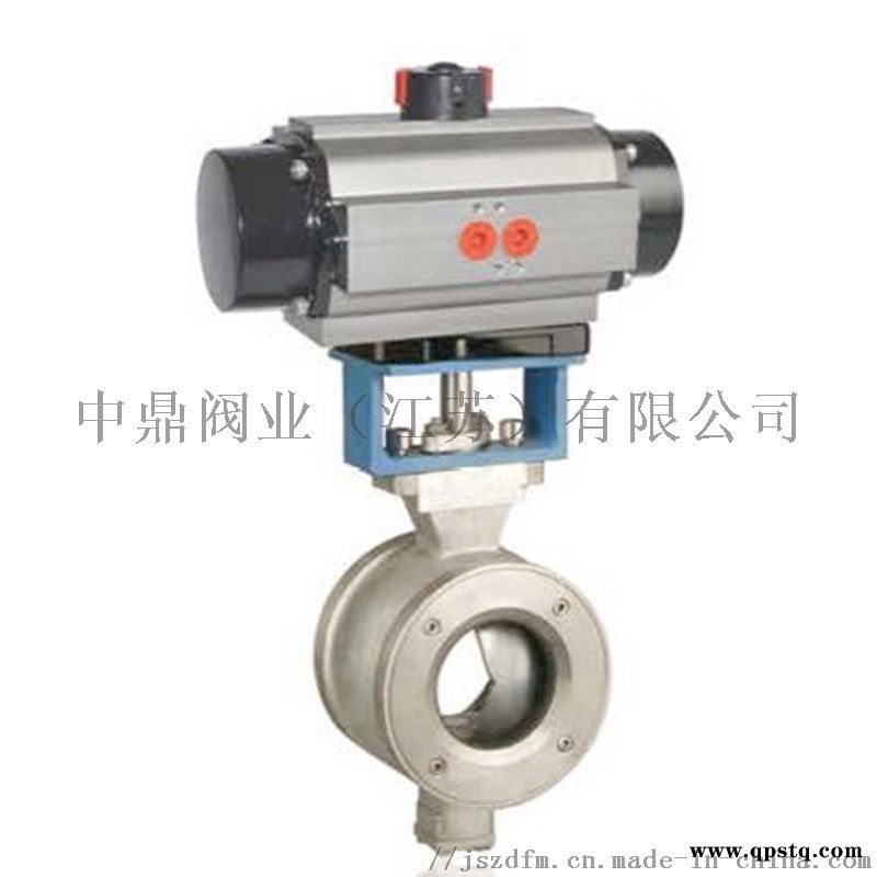 中鼎VQ647F气动V型控制球阀DN80图3