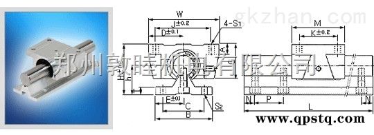 SBR16 SBR20  SBR16直线导轨圆柱直线导轨郑州市图3