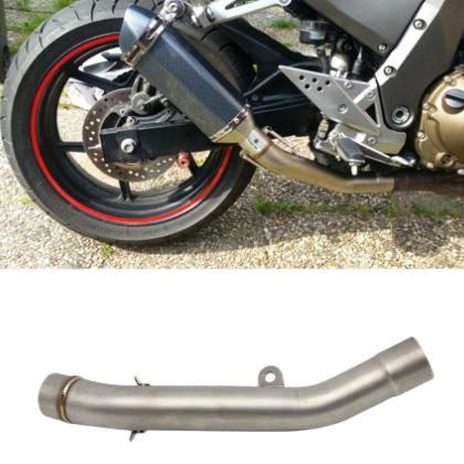 摩托车配件 川崎KAWASAKI Z800 中段排气管改装回旋回压弯管接口图2