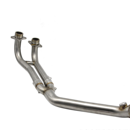 摩托车配件YAMAHA T-MAX530踏板前段排气管 改装不锈钢弯管TMAX50图1