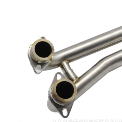 摩托车配件YAMAHA T-MAX530踏板前段排气管 改装不锈钢弯管TMAX50图2