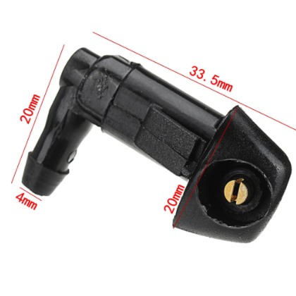 汽车改装扇形雨刮喷水嘴通用型雨刷器雾状机盖玻璃出水孔喷头喷嘴图3