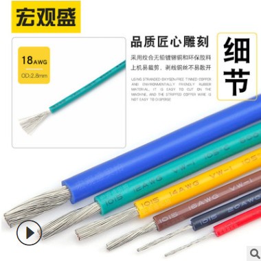 供应1015电子线 18awg环保美标电线0.75平方点烟器汽车内部连接线图3