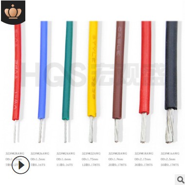 3239#16awg硅胶线 镀锡铜1.5平方高温线200度高压3kv航模汽车导线图3