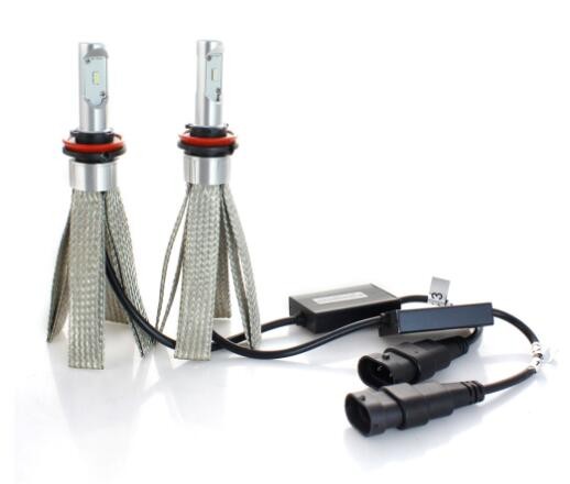 汽车大灯led车灯解码改装 铜带散热灯泡 汽车前大灯 当天发货图2