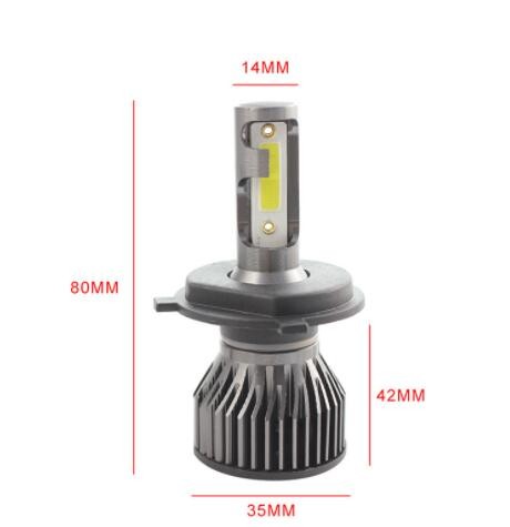 【大量现货】汽车led大灯超亮聚光h4远近一体led车灯高改装汽车灯图2