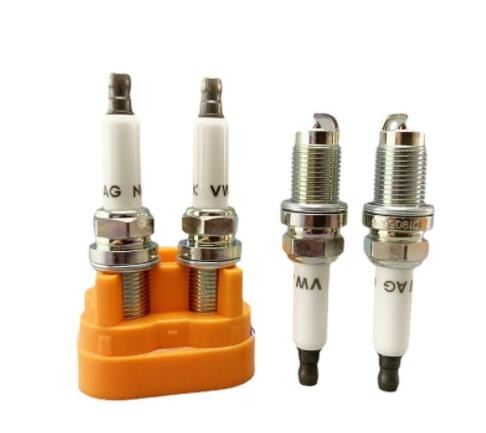 批发101905626适用于大众速腾 朗逸 宝来 双铱金汽车火花塞再制造图3