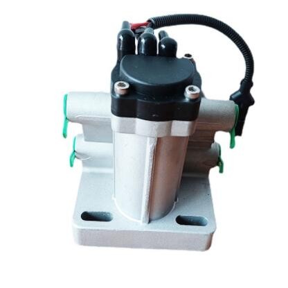 24V红岩杰狮电动泵底座柴油滤清增压自动泵油滤座油水分离器铝座图2