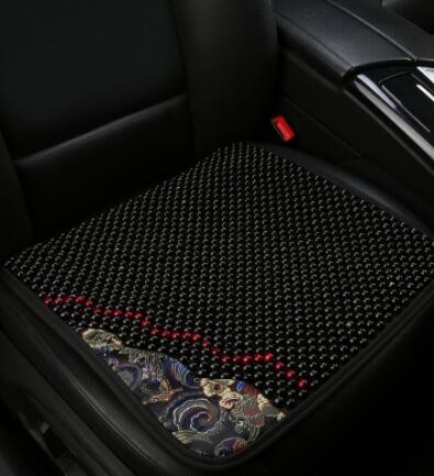 2022新款汽车夏季木珠子坐垫单片无靠背凉垫透气三件套座垫RAV4图2