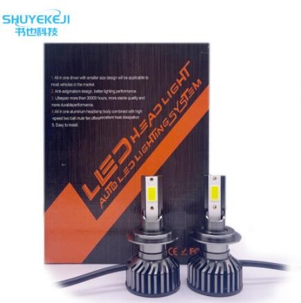 跨境专供 F2汽车大灯 前大灯 led汽车改装灯泡COB白光led头灯图2