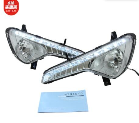 适用于2010-2013年 起亚 智跑 R 带黄 双色 日间行车灯 专车专用图3