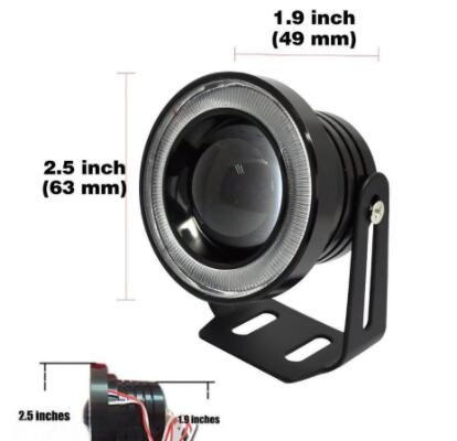 汽车led透镜雾灯LED天使眼雾灯牛眼cob日行灯 改装鱼眼雾灯汽车灯图3