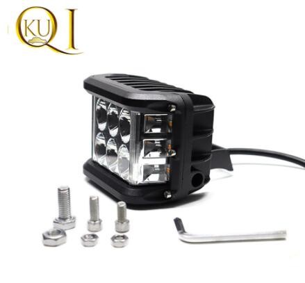汽车45W LED三面发光工作灯 侧面发光日行灯 爆闪越野车 改装射灯图3