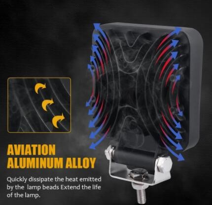 汽车LED工作灯 大视野 圆形 33LED 汽车工作灯/检修灯 越野车射灯图3