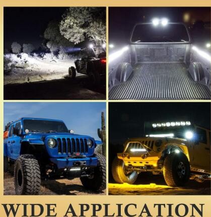 4inch圆形工作灯 汽车led灯 摩托车小射灯 大视野33led聚光工作灯图2