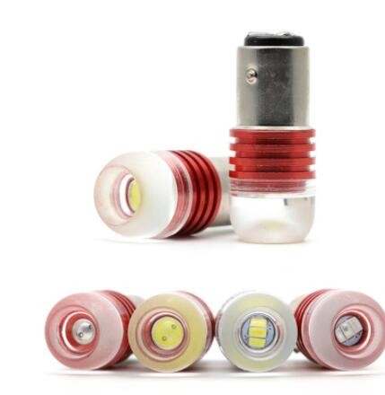 1156 1157 LED刹车灯 转向爆闪灯 汽车灯泡5630凹透镜 摩托车尾灯图3