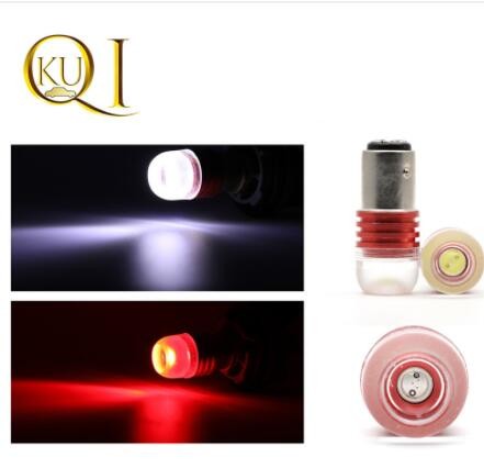 1156 1157 LED刹车灯 转向爆闪灯 汽车灯泡5630凹透镜 摩托车尾灯图2